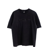 Ch hip-hop t shirts ch letter logo embroiderheavy weight short sleeve high street casual