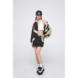 Unisex Jacket Retro Multicolor Jacket Loose Lapel Sports Jacket