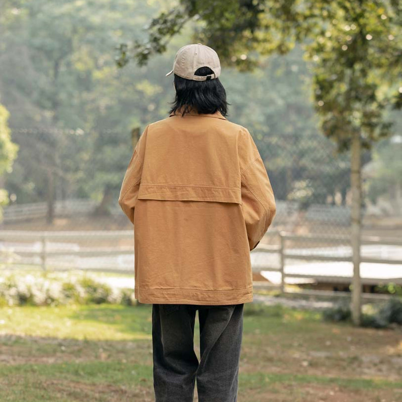 Unisex Shirts Autumn Cloth Pocket Jacket