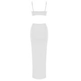 Women Dresses Bandage Dress Sling Waist-Baring Dress Evening Party (Ont0408)