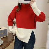 Women Knitwear Autumn and Winter Turtleneck Knitwear Loose Sweater