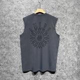 Amiri tank top dotted lotus printing
