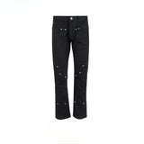 MIJKO Men's Vintage Pants MIJKO Men's Women's Autumn and Winter Wide-footed High Street Jeans