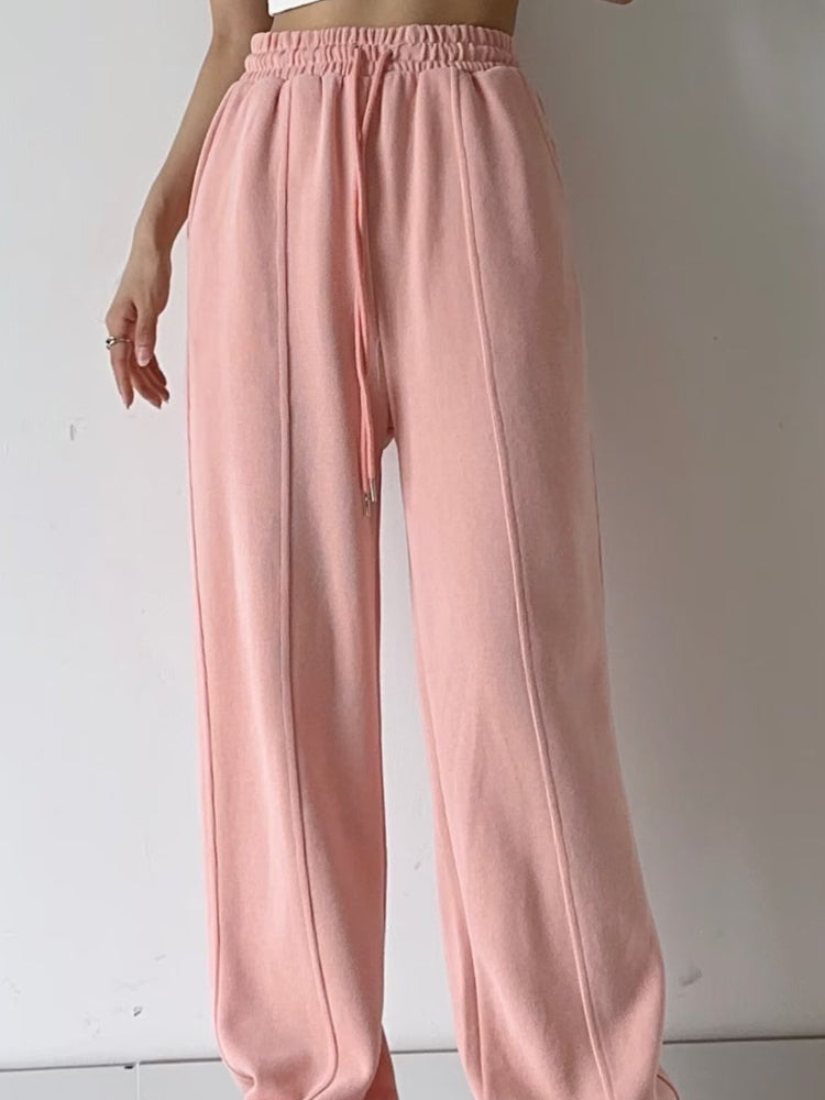 Women Sweatpants Autumn and Winter Leisure Gray Sweatpants