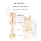 Tummy control butt lift zipper shapewear