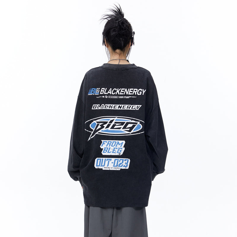 Unisex Hoodie Autumn Vintage Long T-shirt