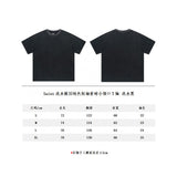 saint m t shirts s.m. washed & distressed solid color heavyweight short-sleeve tee with a small neckline