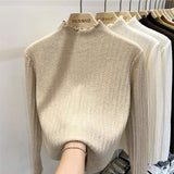 Women Knitwear Autumn and Winter Turtleneck Sweater Slim Bottoming Shirt