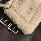 Women Jacket Autumn and Winter Lamb Wool Coat Motorcycle Clothing Jacket