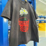 saint m t shirts s.m daisy print crew neck pullover short sleeve top