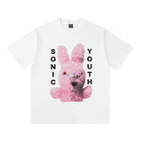saint m t shirts s.m. rabbit plush graphic crewneck short sleeve t-shirt