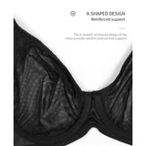 Full figure bra thin see-through intimates bra