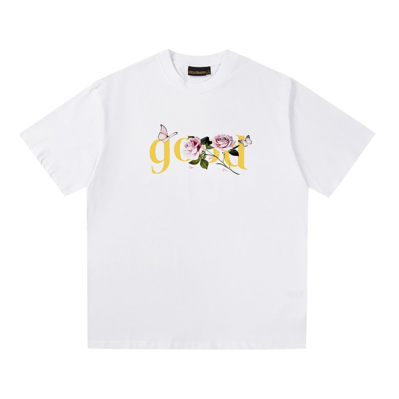 Drew house tshirt r d@ew floral & letter graphic crew neck pullover short sleeve wholesale single piece
