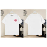Ch hip-hop t-shirts: ch short-sleeve embroidered cross & rivet detail, heavy-duty craftsmanship, relaxed fit, 100% cotton, american heavyweight style