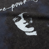 Hip-hop t shirts american high street half sleeve vintage washed retro distressed loose round neck short sleeve t-shirt trendy
