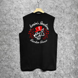 Amiri tank top hat big gray wolf printing