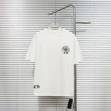 Ch hip-hop t shirts american ch short-sleeved colorful cross sanskrit horseshoe embroiderloosecasualheavy weight short-sleeved