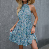 Beth Dutton Wardrobe Spring/Summer round Neck Sleeveless Floral Dress