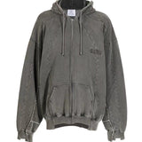 Vetements Hoodie VTM Loose Slit Stitching Zipper Coat Wash Sweater
