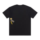 Drew house t shirt d@ew small smiley face pattern round neck pullover short sleeves