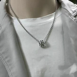Chrome Hearts Necklace Circle Cross Necklace for Men and Women