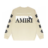 Amiri Long Sleeved Shirt Printed Trendy Pure Cotton