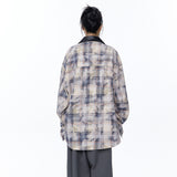 Unisex Jacket Autumn Tie-Dye Patchwork Shirt