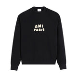 Amiaheoine pullover sweatshirtfall and winterletterloose raglan sleeves round neck casualcouplelong sleeves