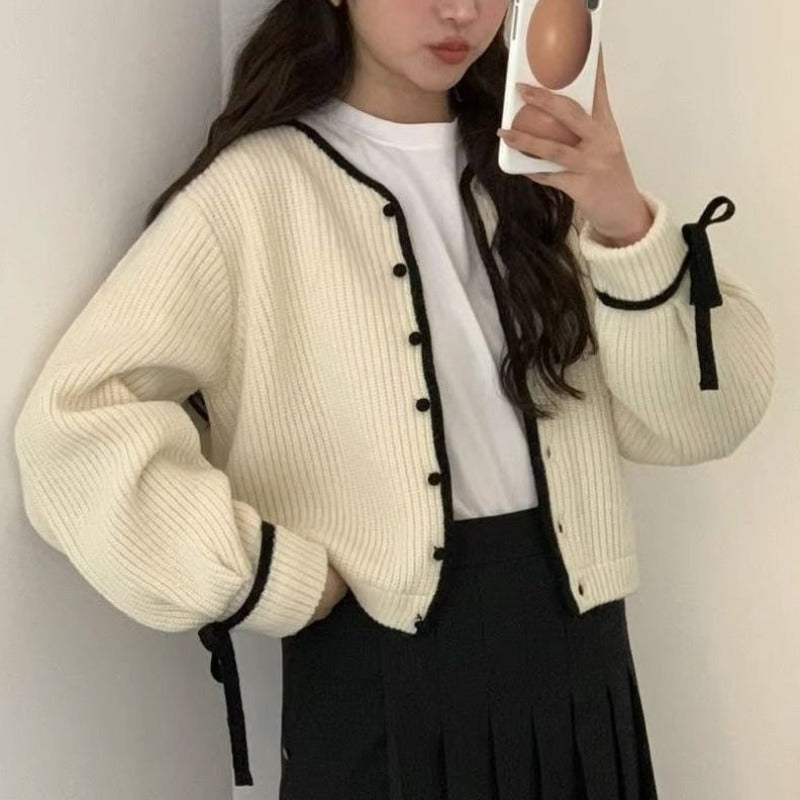 Women Knitwear Autumn and Winter V-neck Sweaters Cardigan