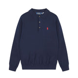 Rl ralph lauren pony polo collar top - couple's casual loose knit wool sweater - warm women's autumn/winter button-down