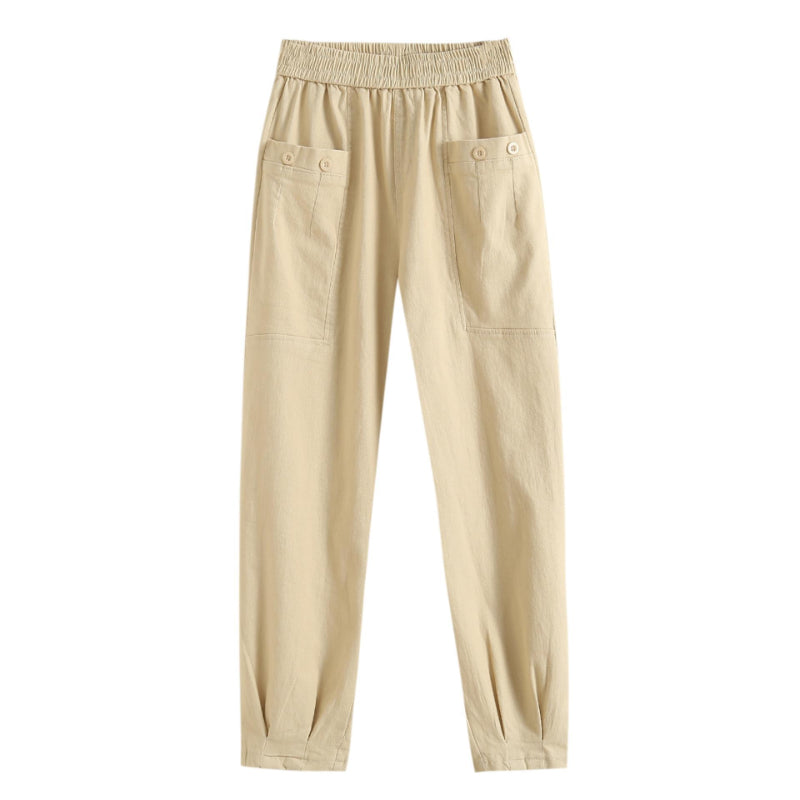 Women Sweatpants Casual Pants Women Elastic Waist Loose Harem Pants