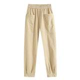 Women Sweatpants Casual Pants Women Elastic Waist Loose Harem Pants