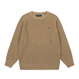 Rl ralph lauren pony knit wool sweater - couple's warm fall/winter crewneck top - casual relaxed fit