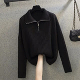 Women Knitted Pullover Autumn and Winter Sweater Turtleneck Sweater Slim Top