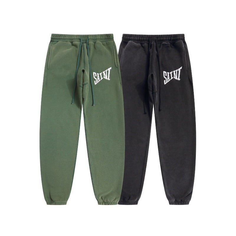 Saint m t pants s.m vintage classic letter casual trousers