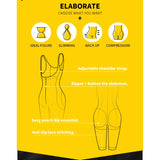 Tummy control butt lift zipper shapewear