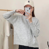 Women Knitted Cardigan Sweater Coat Female Baggy Coat