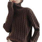Women Knitwear Autumn and Winter Turtleneck Knitwear Slim Fit Sweater