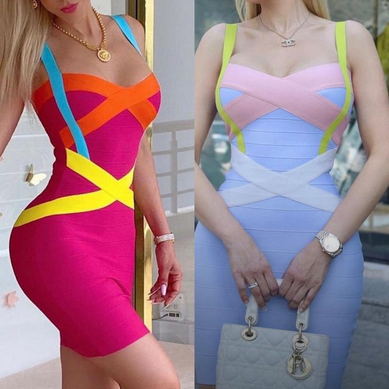 Women Dresses Bandage Dress Slim Fit Sheath Dress Party Dress (Ont0408)