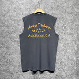 Amiri tank top lion medal printing