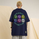 Men T Shirt Summer Cartoon Printed Short Sleeve T-shirt