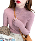 Women Knitwear Autumn and Winter Turtleneck Sweater Slim Bottoming Shirt