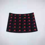Ashleywilliams skirt waist slimming look short skirt i love me full printed women's a-line slimming look tutu skirt