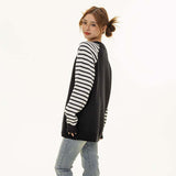 Unisex Sweater Autumn Raglan Sleeve Embroidered Sweater