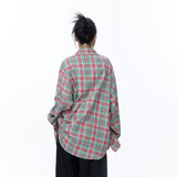 Unisex Jacket Autumn Collage Plaid Shirt
