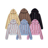 Ashleywilliams hooded cardigan women's sweet cool long sleeves sweet and spicy style sweatshirt zipper outwear