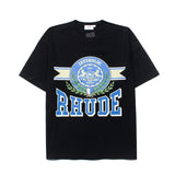 Hip-hop t-shirts - american high street hip-hop streetwear vintage flag print short sleeve tee - summer top
