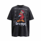 SAINT MICHAEL Vintage T Shirt Vintage Cartoon Print Short Sleeve