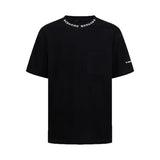 Ch hip-hop t shirts ch cro collar sanskrit printingflap pocket pants short sleeve loosecasualpure cotton american heavy weight short sleeve