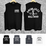 Amiri tank top wolf print
